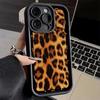 Phone Case for iPhone 17 Air 16E 15 16 Pro Max Fashion Sweet Leopard Print Cover 14 Plus 13 12 Mini Soft Shell Silicone Fundas