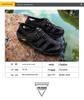 Men's Outdoor Breathable Closed-Toe Leather Sandals - Comfortable, Large Size, Cross-Border Summer Beach Shoes