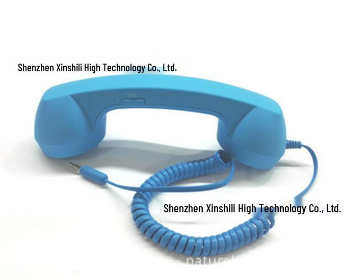 In-Stock Retro Style Girlish Phone Handset with Adjustable Volume and Microphone for Students