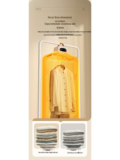 Compact Smart Timer Portable Clothes Dryer for Dorms & Travel