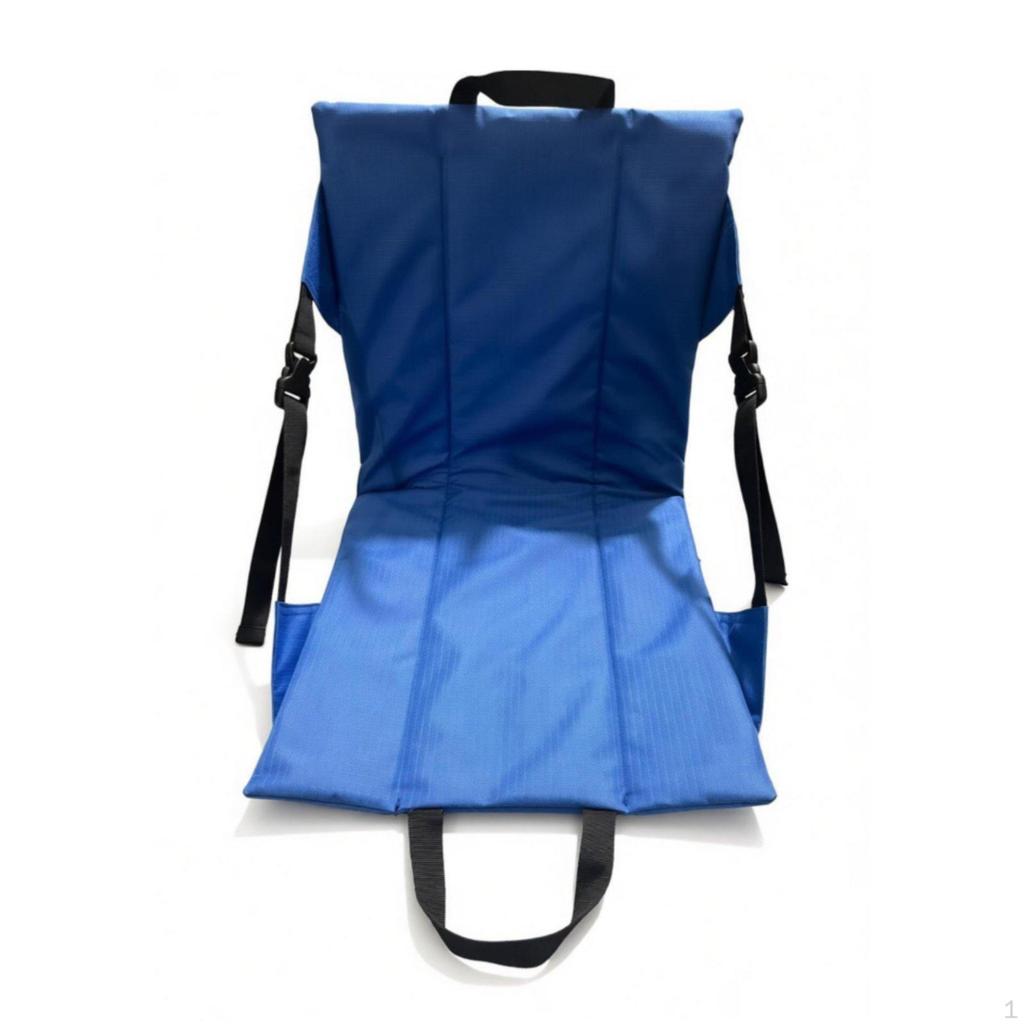 Foldable Ground Chair WaterResistantResistant Portable Backrest Cushion Lightweight Stadium