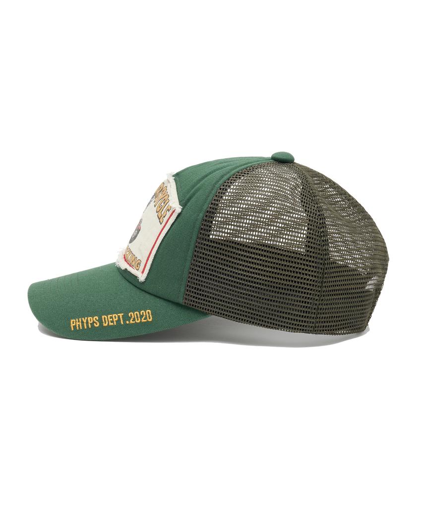 PHYPS MOTORCYCLE Riding Bear Mesh Ball Cap Green