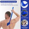 Extendable Collapsible Back Massage Multipurpose Body Scratcher For Humans Pets Gentle Bristles Ergonomic Handle