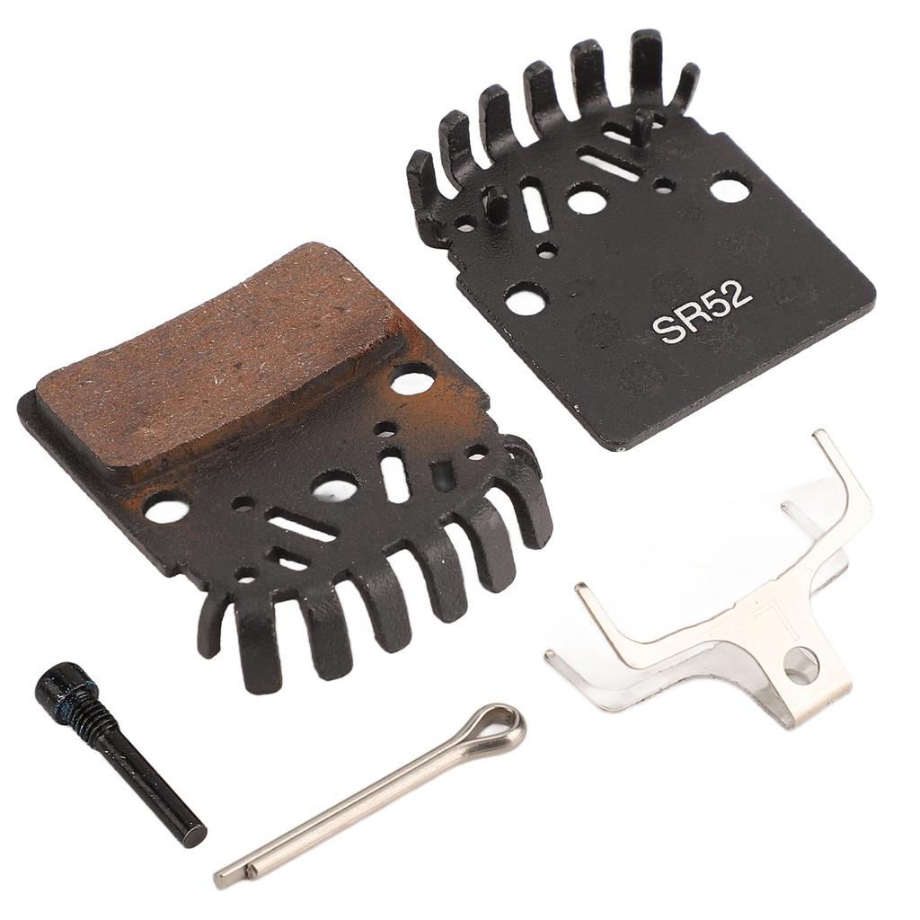 1 Pair of Bike Brake Pads Oil Disc Heat Dissipation Metal Lining for Mountain Bike Road Bicycle