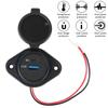 Car Charger USB Charger with Sliding Cap Fast Charge USB Charger Light Car Charger 12-24V QC3.0+ PD Car USB Port Charger