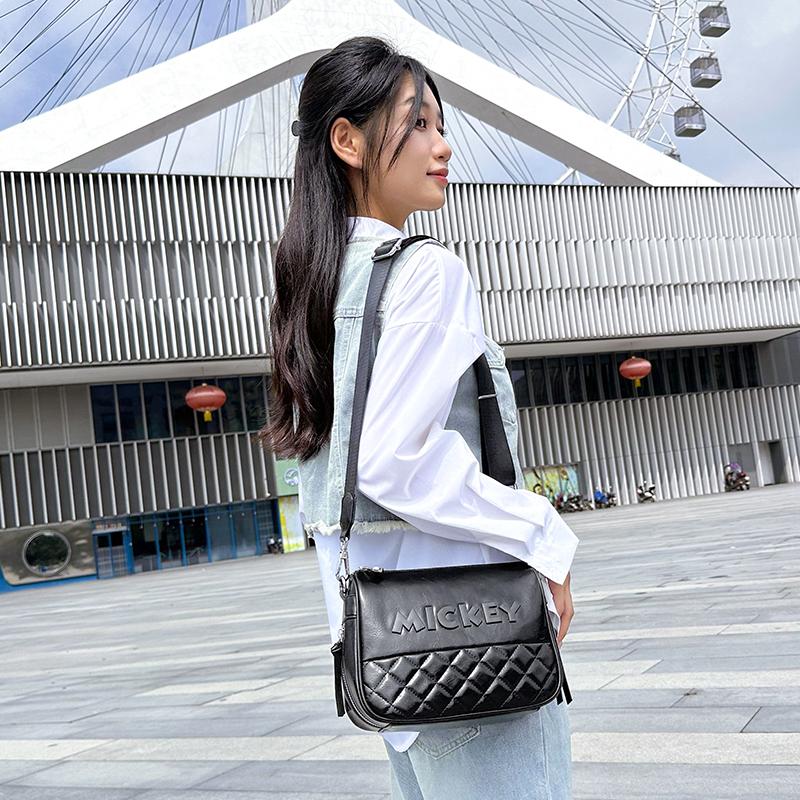 New Disney Mickey Series PU Shoulder Bag Regular Women's Black/Brown/Red BMK-71928