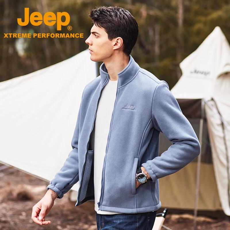 JEEP Men's Outdoor Casual Warm Fleece Jacket