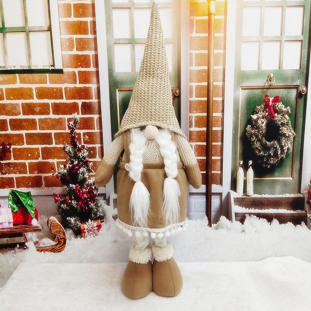 Stretch Gandalf Plysj Juledukker Barn Julegaver Hage Dverg Nyttår Navidad Hjemmepynt Juletrepynt