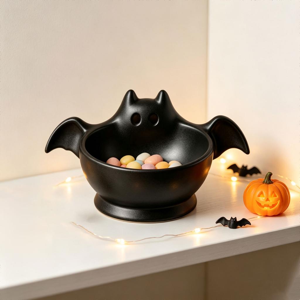 Cute Storage Bowl with Design for Halloween Decoration, 3D Printed