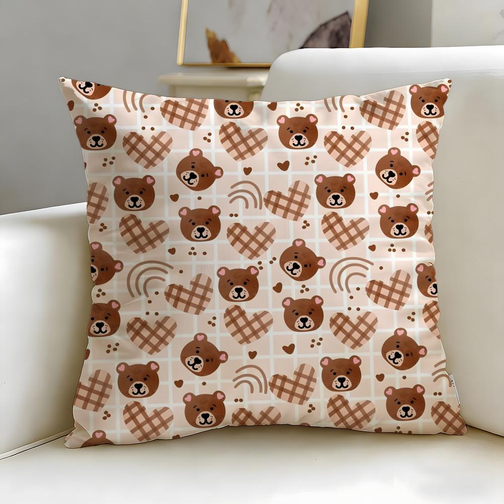 Floral Texture Cushion Cover Soft EasyWash Pillow Case Versatile for Couch Bed Travel and Office