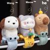 Capybara Slap Bracelet Tape Cartoon Animal Dog Cat Design Easy Snap Wrap Wristband Lightweight Plush Hand Ring for Kids Party Fun Decorative Gift