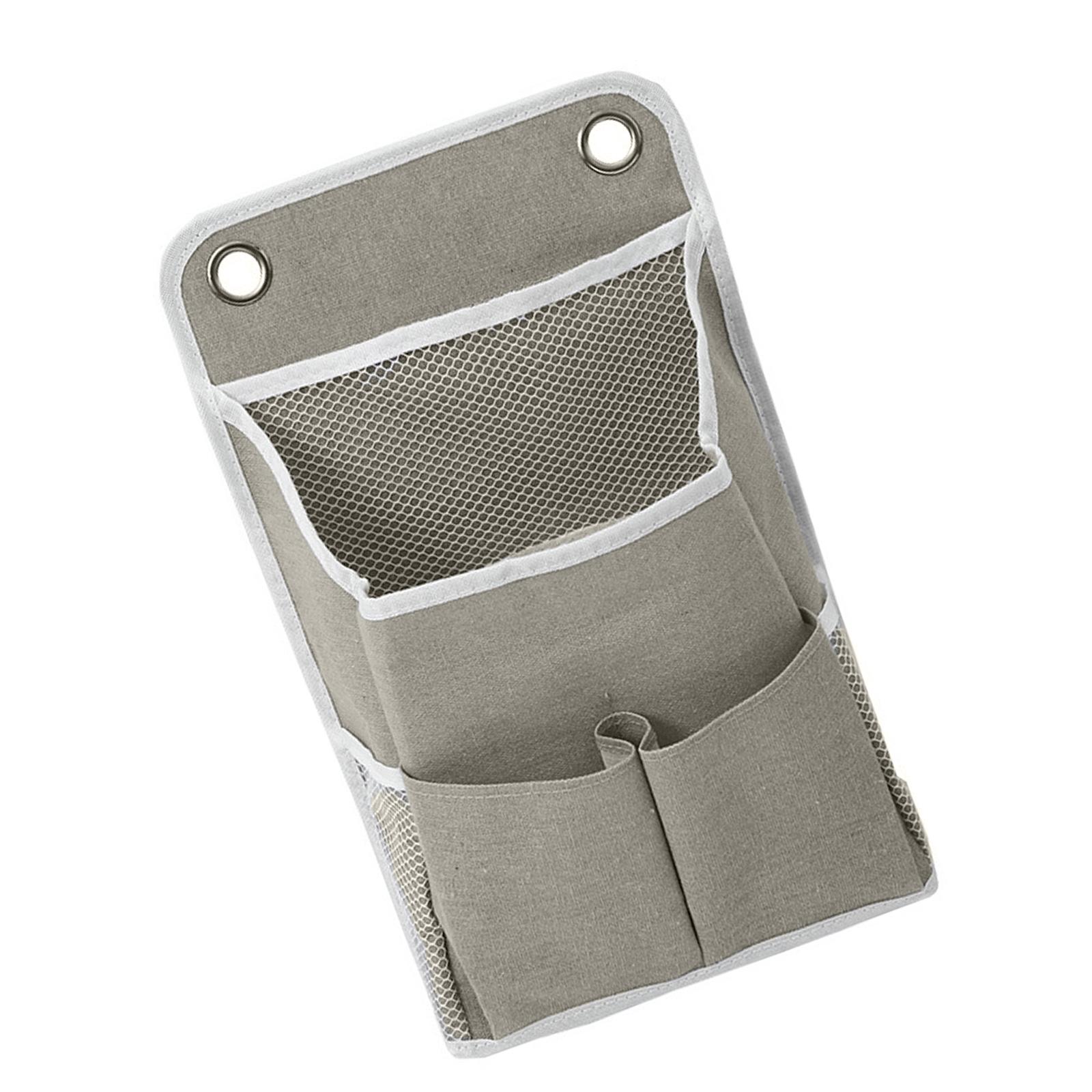 Space Saving Wall Pocket Organizers Wall Mounted Storage Bag For Essential Like Glasses Phones Tools And Accessories серый