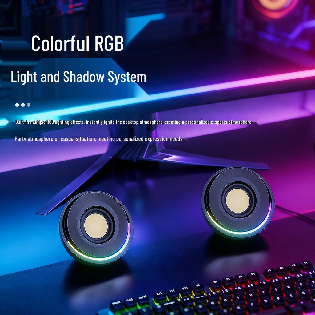 RGB Bluetooth Desktop Multimedia Speakers with Subwoofer