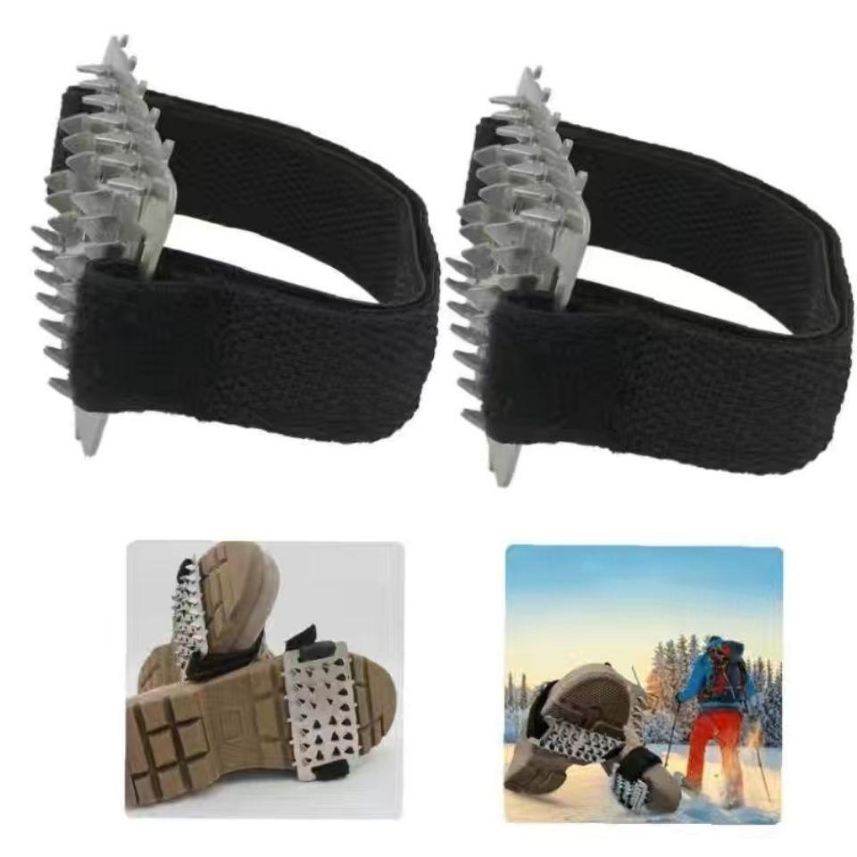 Winter Outdoor Anti-Slip Ice Crampons for Shoes: Durable Snow Claws for Safe Mountaineering and Ice Surface Walking