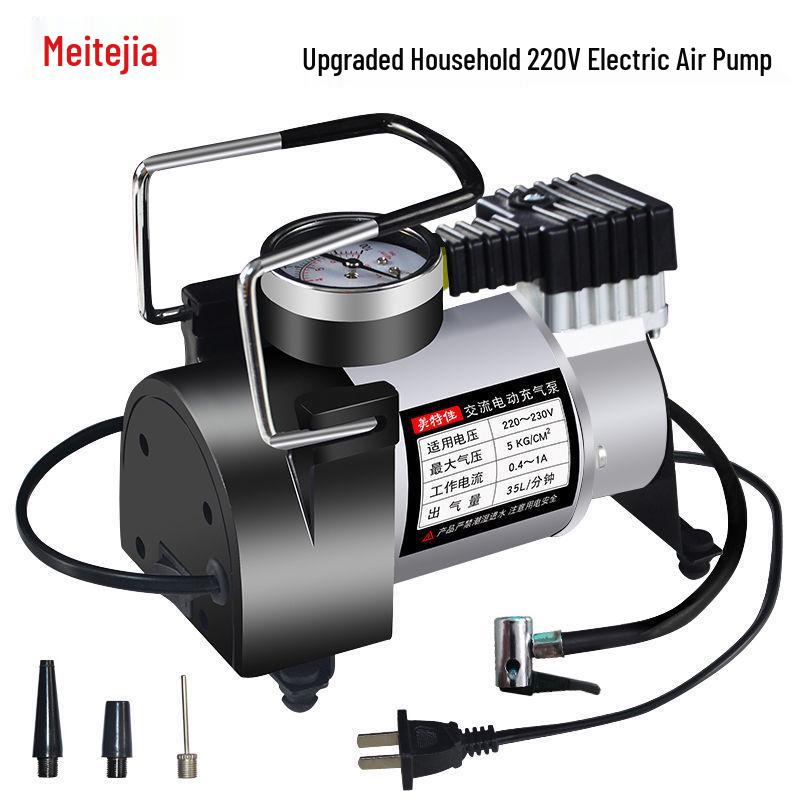 

220В Портативний Багатофункціональний Електричний Насос: Високонапірний автомобільний та побутовий надувач