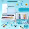 Xiaokani Acrylic Paint Set - 24 Colorfast, Waterproof Colors for Children's Art with Sun Protection