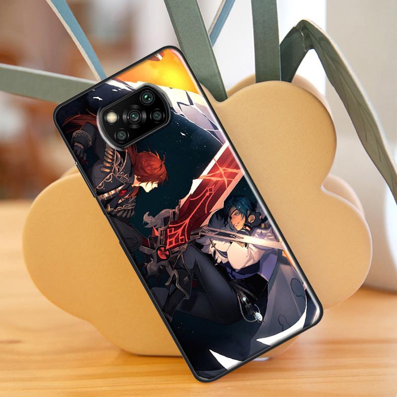 

Чехол Kaeya и Diluc Genshin Impact для Xiaomi Mi 11 Lite 9T 10T 11T Pro POCO X3 Pro X3 GT F1 F2 F3 M4 M3 Pro Чехол POCO M4 Pro