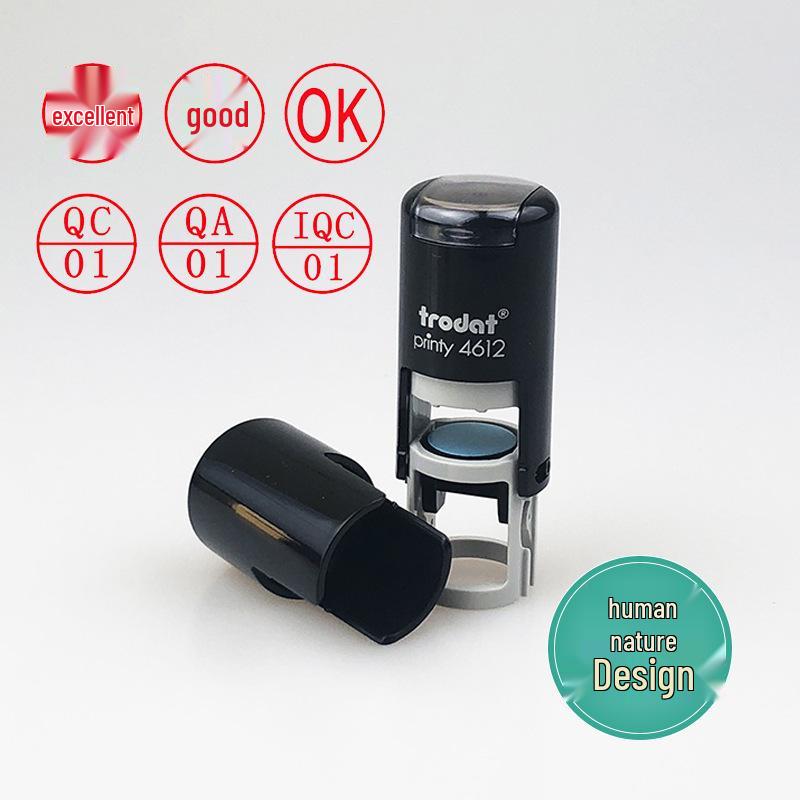 Zhuoda 4612 Multi-Use Stamp: Numeric, OK, Inspected, Qualified, PASS, 10MM, 10,000 Uses
