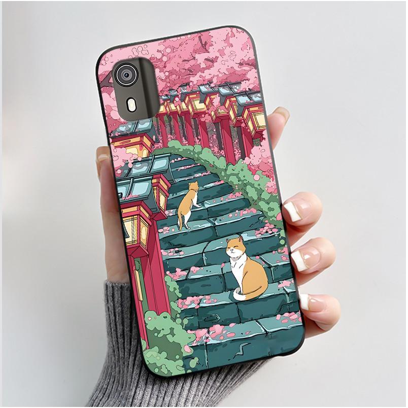 Cute Case For Nokia C02 (TA-1522) / C2 2nd Edition Funda Capa Printing Shell Protective Cover Soft Silicone Cartoon Phone Casing