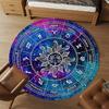1pc Astrology Zodiac Round Chair Mat Area Rug - Non-Slip, Floor Mat for Office, Bedroom, and Indoor Decor C1125418