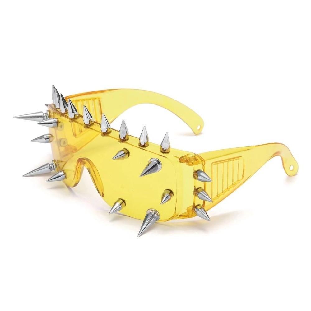 Occhiali da Sole Steampunk Esagerati Occhiali da Sole Unici di Halloween con Rivetti Occhiali da Sole Sovradimensionati Costume