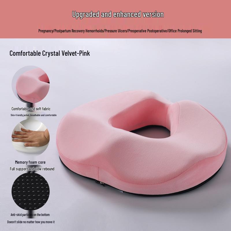 Universelles Memory-Foam-Kissen für Hämorrhoiden - Hohles Design für alle Jahreszeiten, Lendenwirbelstütze, Langsame Rückfederung, Verbessert die Haltung