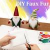 New 25x25cm Faux Fur Fabric DIY Craft Making Pile Texture Long Hair Fabric Beard Making Fabric Doll Hair Material Handmade