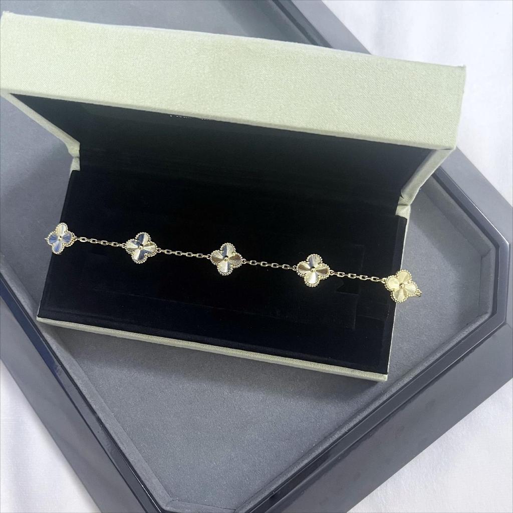 Vierblättriges Kleeblatt Armband Hohe Version 18K Fünf-Blüten Armband Damen High-End Neues Armband