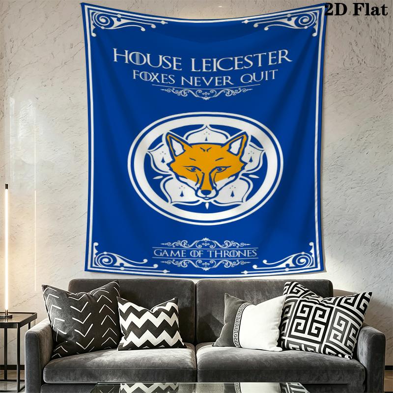 leicester city football club Wall Tapestry Aesthetic Wall Hanging Printed Fabric Blanket Decorative Tapestries for Bedroom Living Room Home Decor
