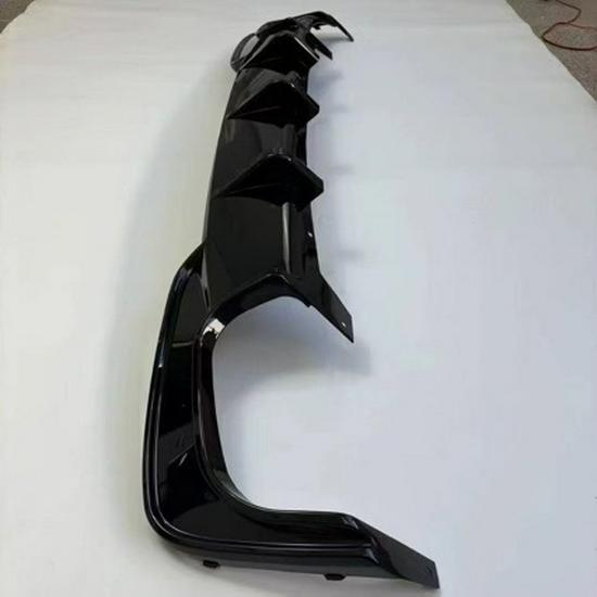Gloss Black Carbon Fiber Rear Diffuser for BMW X3 F25 with Vertical Strip Lights