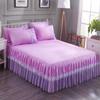 6 Colors Solid Color Princess Lace Bed Skirt One-piece Bed Sheet Simmons Mattress Dustproof Protective Cover Without Pillowcase
