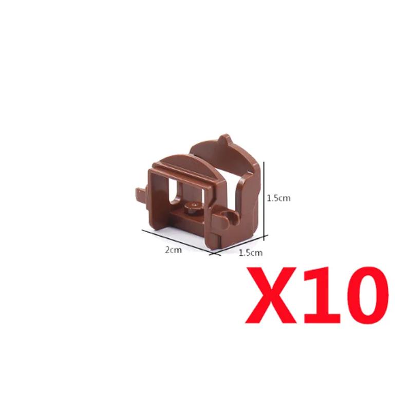 MOC Building Blocks Military Napoleon Cavalry Gothic Warhorse Animal Wolf Seat Widened Saddle Rope Accessories Brick Toy Gifts