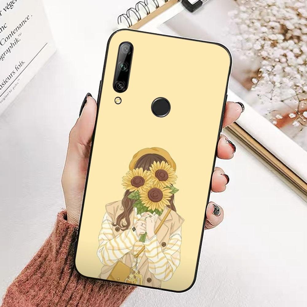 Sunshion girl Phone Case For Huawei Honor 10 lite 9 20 7A 9X 30 50 60 70 pro plus Soft Silicone Cover