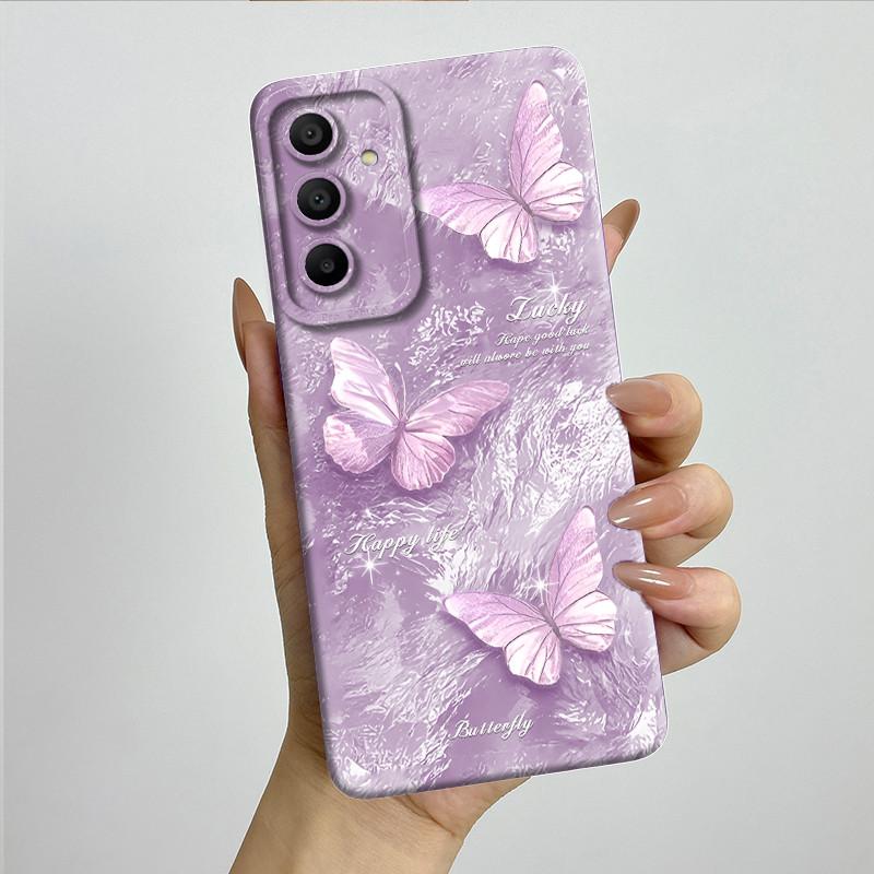 Sweet Soft Phone Case for Samsung Galaxy A15 A155 A156 4G 5G Fashion Cool Painted Cases Protection Back Cover Accessories Casing