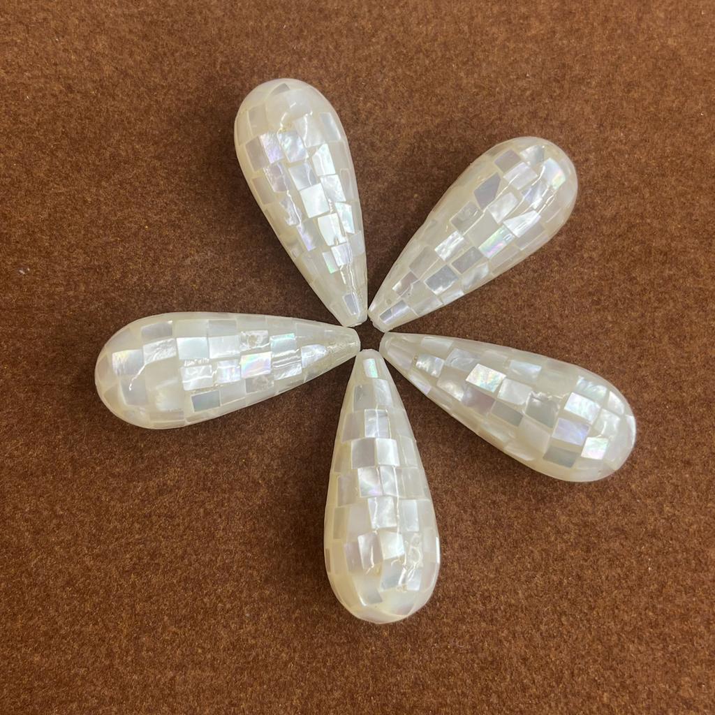 1Pc, White Natural Shell Pendant, Fashion Minimalist Style Men Women Charms, DIY Necklace Accessories, Creative Jewellery Making, Festive Crafts