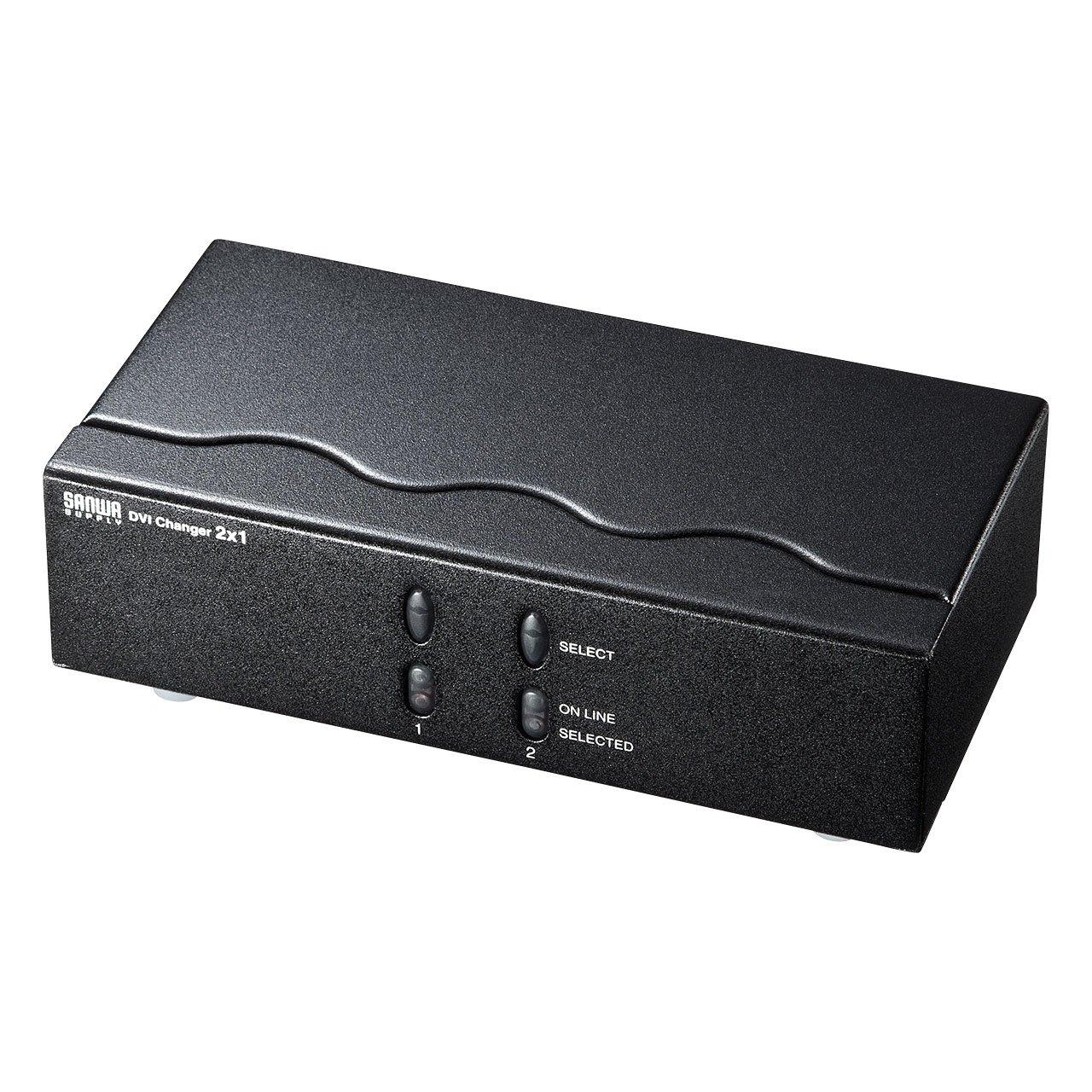 Sanwa Supply Display Switcher DVI female x DVI female x (Input 24-pin 2, Output 24-pin 1) 2-Circuit SW-EDV2N