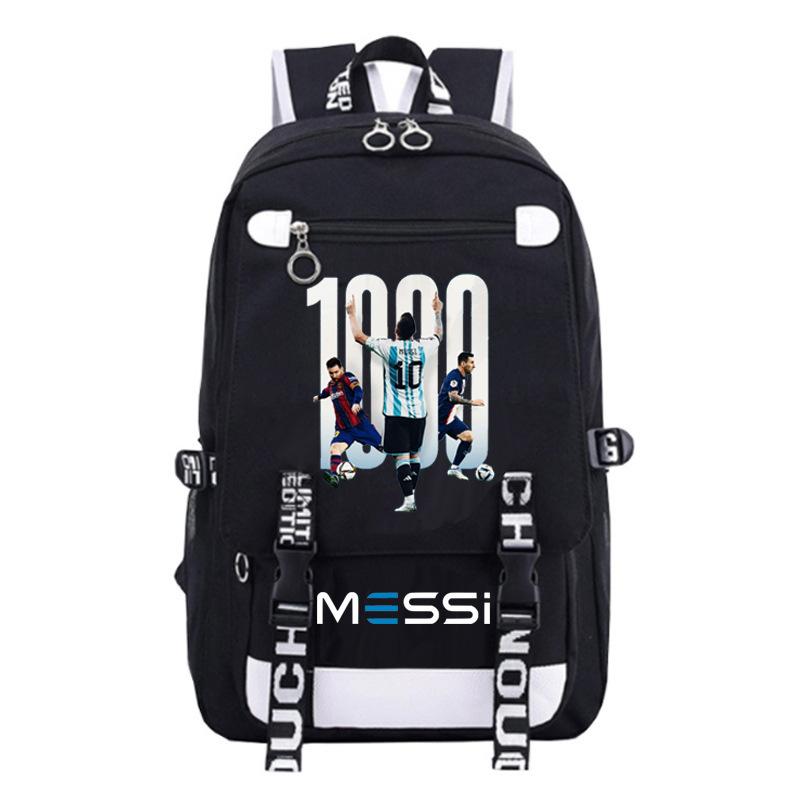 Large Capacity Schoolbag with Shoulder Strap; Student Three-piece Pencil Case Set