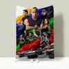 Movie T-The Fast and the Furious Throw Lightweight 240g Flannel Blanket Soft Skin-friendly for Summer Cooling