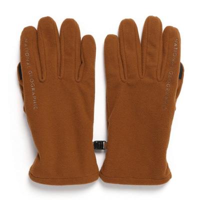 NATIONAL GEOGRAPHIC N244AGL520 Fleece Gloves TAN