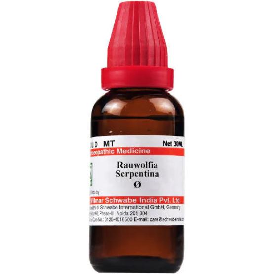 Dr. Willmar Schwabe India Rauwolfia Serpentina Mother Tincture Q - 1X - 30 Ml