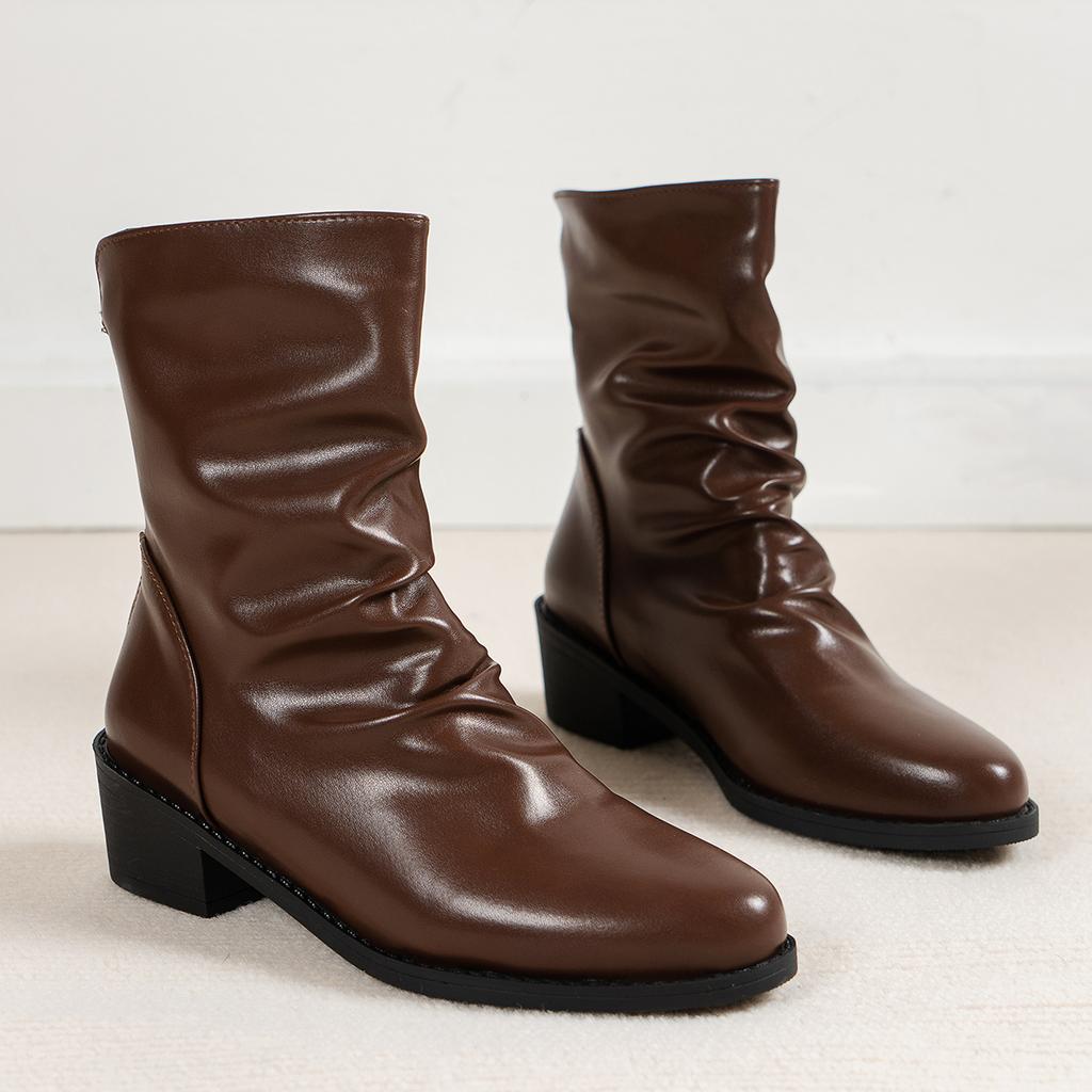 Women Platform Boots Spring and Autumn Round Toe Boots Comfortable Outdoor Fashion Shallow Boots Designer Hot Shoes for Women