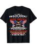 Men's Patriotic USA Flag & Eagle Print T-Shirt - God Bless America Christian Faith Design with 4th of July & Psalm 23 1-