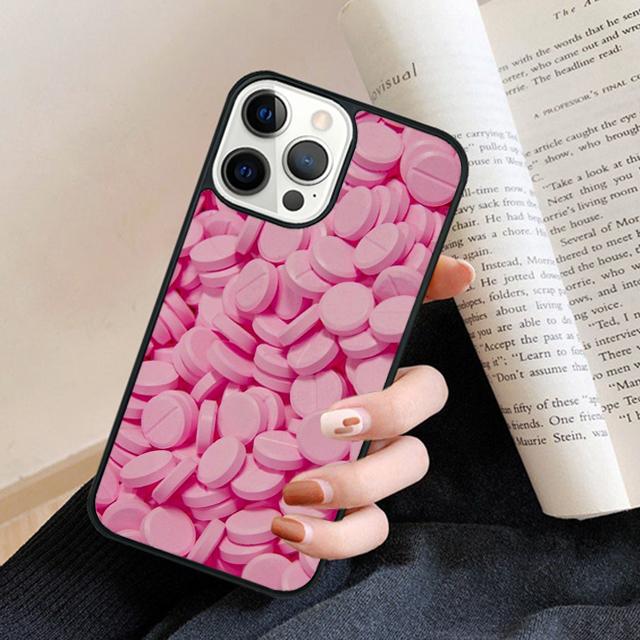 Pink Aesthetic Phone Case Back Cover for iPhone 17 Air 16 15 14 13 11 12 Pro Max Plus Fundas Coque