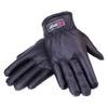 Touch screen warm windproof leather gloves men's winter black imitation deerskin large cotton thickened cycling non-slip velvet new