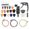 36PCS Set Guitar Strings Changing Accessories Including Capo Winder Cutter Thumb Pick Nut Bridge