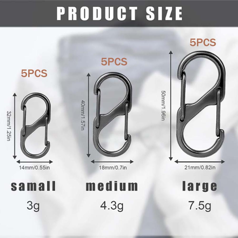 

15Pcs Zipper Clips Anti Theft Zipper Pull Replacement Backpack Zipper Pulls Keep Closed Carabiner Clip for Luggage Suitcase