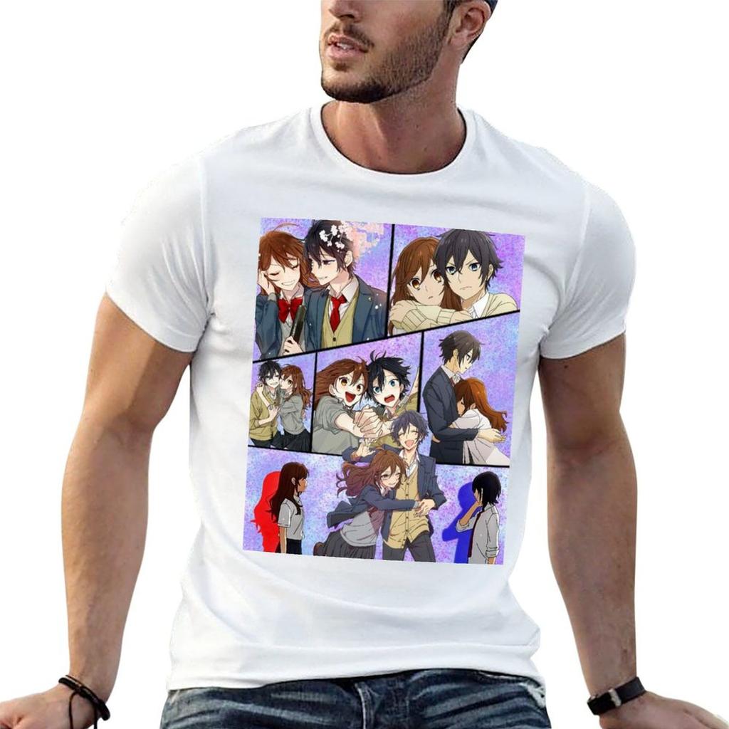 Horimiya Collage 1 T-Shirt T Shirt Man Designer T Shirt Men 100% Cotton Luxury Brand T Shirts D