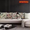 2D Vintage Embroidered Floral Throw Pillow Covers Pattern Cushion Cover Suitable For Sofa Bedroom Car Pillow Cover