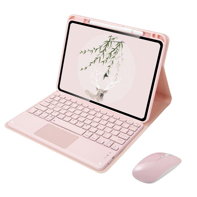 Compatible Xiaomi Tablet 5/6/7/8 Pro Bluetooth Keyboard Leather Case with Pen Slot for RedmiPad 2