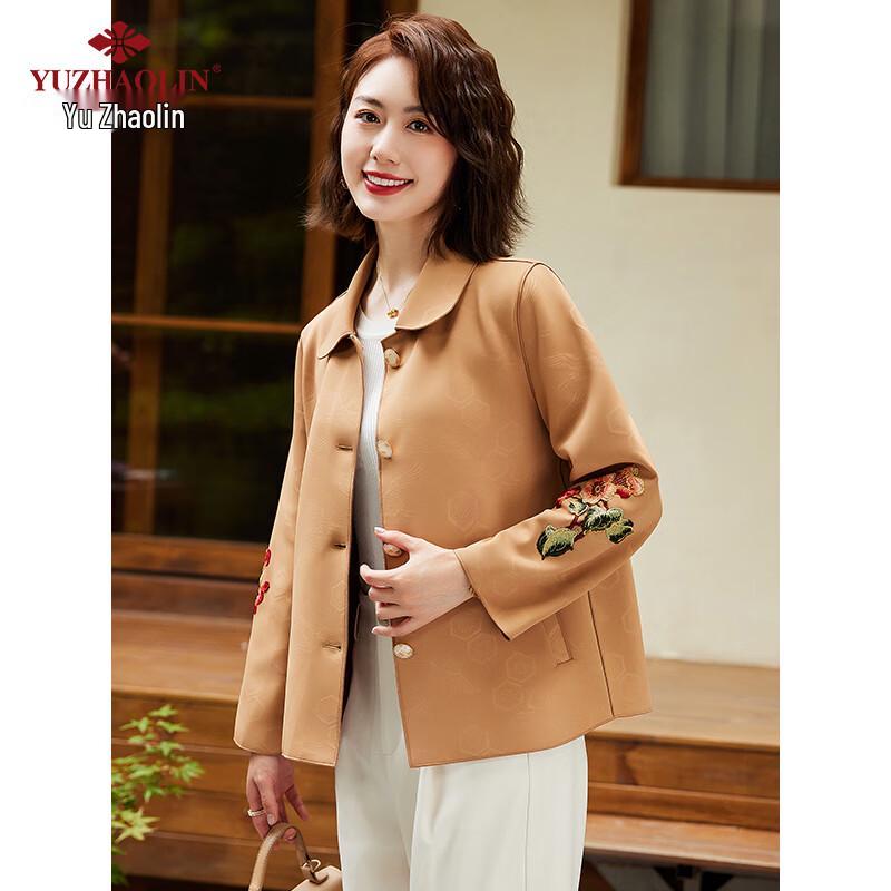 Yuzhaolin Women's Embroidered Spring/Autumn Jacket